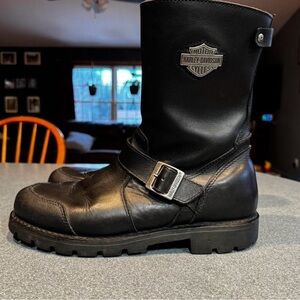 Harley Davidson Wolverine Radcliffe Genuine Black Leather Boots